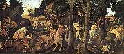 Piero di Cosimo A Hunting Scene Sweden oil painting artist